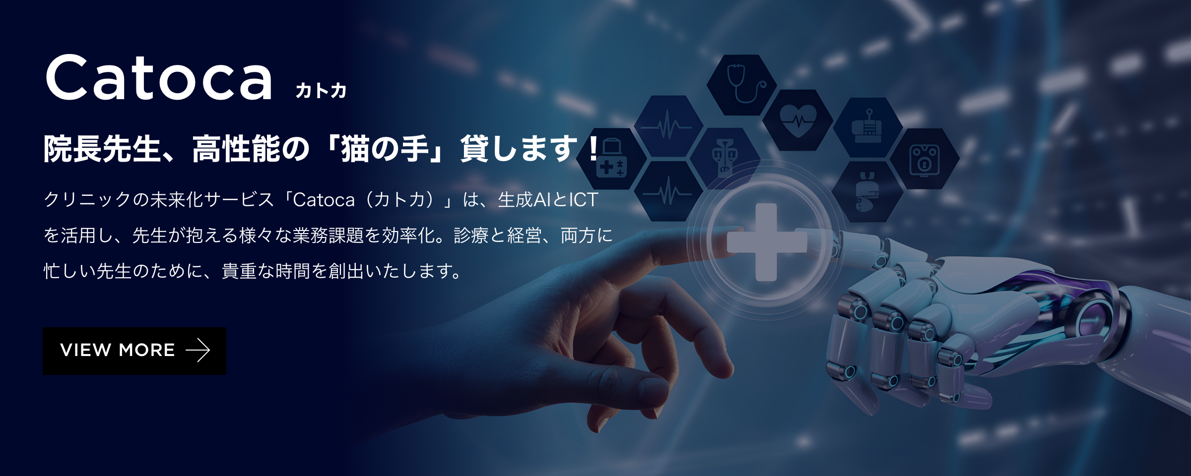 Catoca - 医療支援、共創型で「働き方」を可視化し！